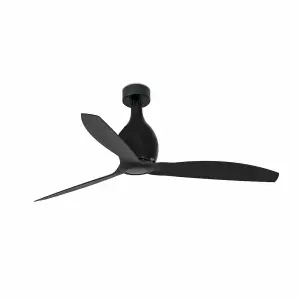 Luminosa Mini-Eterfan Matt Black Ceiling Fan With DC Motor Smart - Remote Included