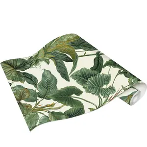 Paradisio Tropical Leaves Wallpaper White Erismann 6303-07