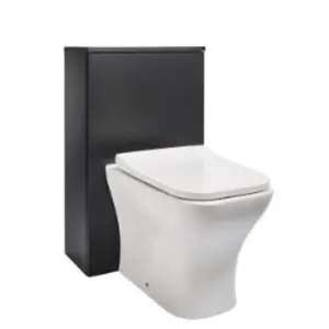 Bathroom 505MM WC UNIT - Matt Black - (Purity Black)