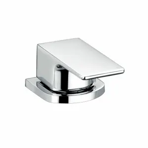 Nes Home Modern Designer Chrome Bath Tub Filler Taps Basin Mixer 3 Tap Hole Deck Mounted