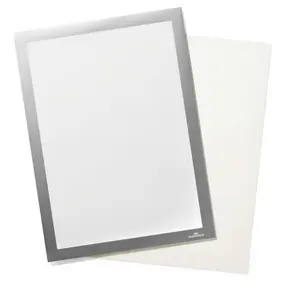 Durable DURAFRAME GRIP Fabric Adhesive Magnetic Signage Frame - A4 - Silver