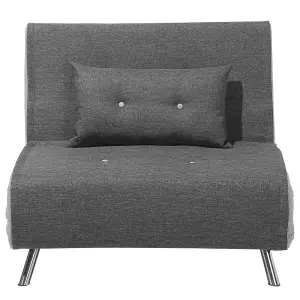 Beliani Retro Sofa Bed FARRIS Dark Grey