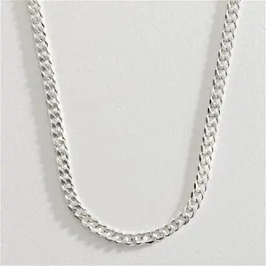 Revere Sterling Silver Solid Curb 20 Inch Chain