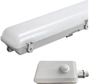 Bright Source 6ft 57W IP65 Twin LED Non Corrosive Fitting - CCT - PIR Sensor