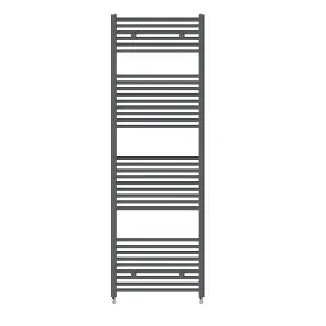 Right Radiators 1800x600 mm Vertical Straight Heated Towel Rail Radiator Ladder Warmer Anthracite