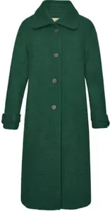 House Of Bruar Ladies Tweed Raglan Coat - Bottle Green