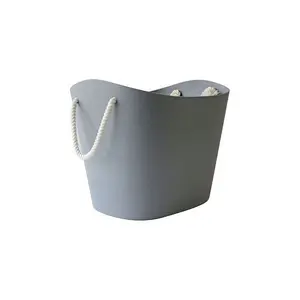 Balcolore Laundry Basket Grey / Small (22 cm H x 19 cm W x 29 cm D)