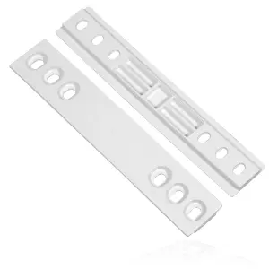 SPARES2GO Integrated Fridge Door Slide Mounting Bracket Slider Kit for BEKO  (x4)