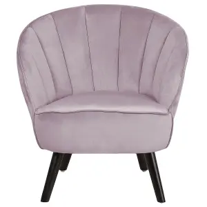 Beliani Glam Armchair DALA Velvet Pink