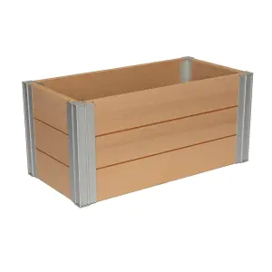 Winawood Wood Effect Rectangular Planter - New Teak