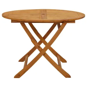 Berkfield Folding Garden Table 110 cm Solid Acacia Wood