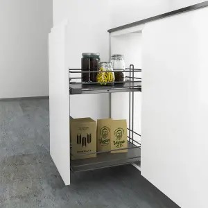 Grey Soft-close 40cm Pull-out storage