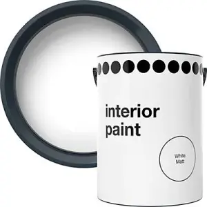 Interior Walls & Ceilings White Vinyl matt Emulsion paint, 5L