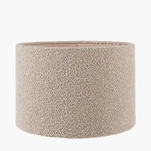 Taupe Boucle Cylinder Lampshade