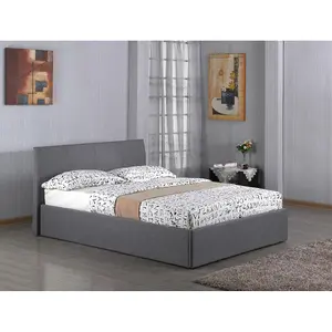 Fusion Grey Fabric Storage Bed - Available in Single, Small Double, Double & Kingsize