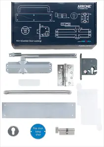 Fire Door Kit - Brass - Lever Locking