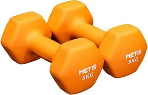 METIS Neoprene Hex Dumbbells | Essential Home & Gym Workouts With Colour-Coded Weights – Available In 17 Weight Options