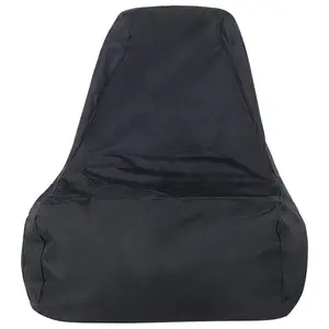 Beliani Traditional Bean Bag Black SIESTA