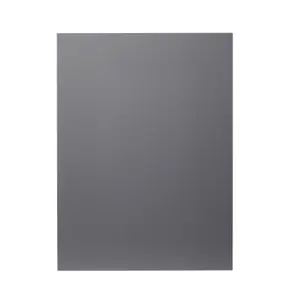 GoodHome Stevia Gloss anthracite slab Gloss anthracite Tall appliance Cabinet door (W)600mm (H)806mm (T)18mm