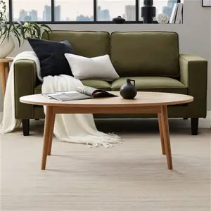 DUSK Heidi Oak Oval Coffee Table - Natural