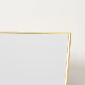 Metal Framed Freestanding Full Length Mirror Gold