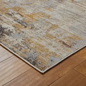 Modern Easy to Clean Multicoloured Abstract Rug for Living Room & Bedroom-200cm X 285cm