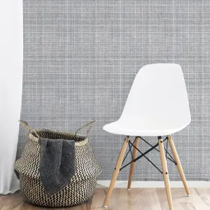 Arthouse Country Tweed Grey Wallpaper