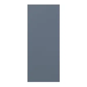 GoodHome Alisma Matt blue Slab Highline Cabinet door (W)300mm (H)715mm (T)18mm