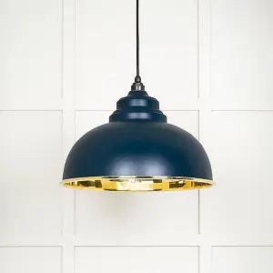 Smooth Brass Harborne Pendant in Dusk