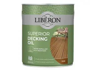 Liberon Superior Teak Decking Oil 2.5 Litres - Premium Wood Care Solution