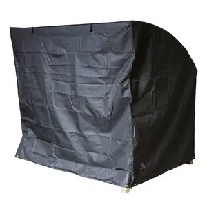 Zest Miami 2 Seater Swing Seat Bench Garden Furniture Cover - Black