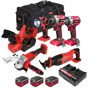 Excel 18V Cordless 6 Piece Tool Kit with 3 x 4.0Ah Battery & Charger EXL5235