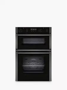 Neff N50 U2ACM7HG0B Built In Electric Self Cleaning Double Oven, Graphite Grey