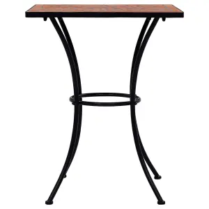 Berkfield Mosaic Bistro Table Terracotta 60 cm Ceramic