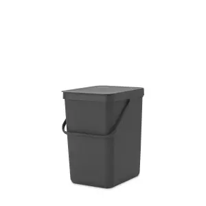 Brabantia Grey Plastic Bin - 25L Freestanding