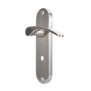 Sandleford Moreton Bathroom  Door Handle Lever Set - Brushed Nickel