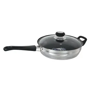 Buckingham Premium Induction Stainless Steel Sauté Pan 24 cm , Bakelite Handles