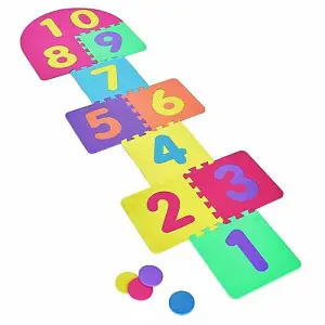 Garden Hopscotch Game Set Fun Play Outdoor Indoor Family Garden Activity Toys