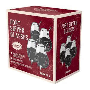 Bar Bespoke Set of 4 Port Sipper Glasses