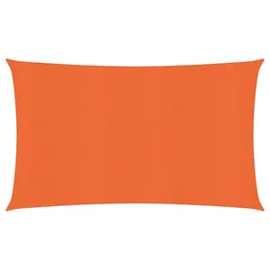 Berkfield Sunshade Sail 160 g/m2 Orange 2.5x5 m HDPE