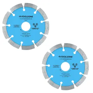 115mm x 8mm Mortar Raking Diamond Pointing Disc Blade Masonry 4-1/2" 2pk