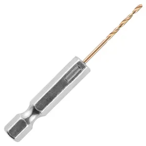 Rennie Tools - 1.5mm Hex Shank HSS Gold Cobalt Jobber Drill Bit For Stainless Steel, Hard Metals, Aluminium, Cast Iron, Copper.