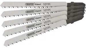 Draper  DT101B Jigsaw Blade Set, 100mm (5 Piece) 81716