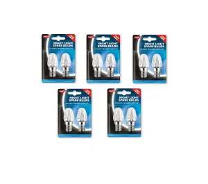 10 x Eveready 7W Night Light Pygmy E14 SES Light Bulbs