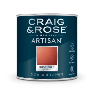 Craig & Rose Artisan Rose Gold effect Mid sheen Topcoat Special effect paint, 250ml