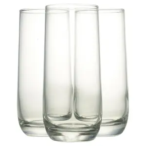 BORMIOLI ROCCO 350ml Juice Drinking Glasses Hi Ball Whisky Tall Tumblers Set Of 6