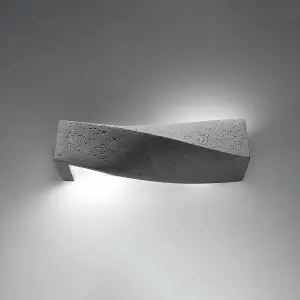 Sigma Concrete Grey 2 Light Classic Wall Light