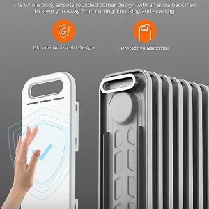 Midea 9-Fin Electric Heater Oil-Filled Radiator with Remote Control & LED Touch Screen