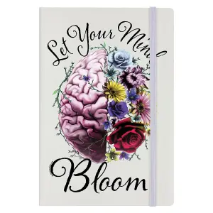 Grindstore Let Your Mind Bloom Hard Cover A5 Notebook Cream (One Size)