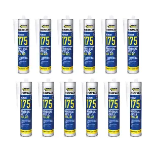 Everbuild 175 Universal Acrylic Sealant White 300ml (Pack Of 12)